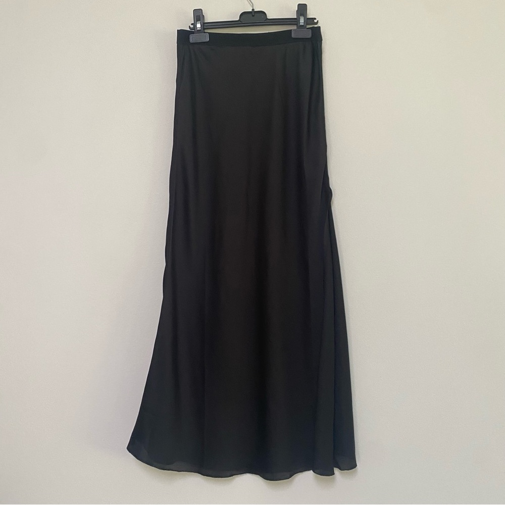 Free People Intimately ~ Satin Slip ~ Maxi Skirt ~ Medium ~ Black *HolidaySale